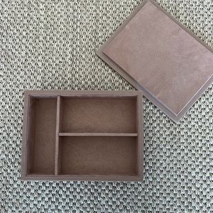 CB2 Stone Jewelry Box Blush